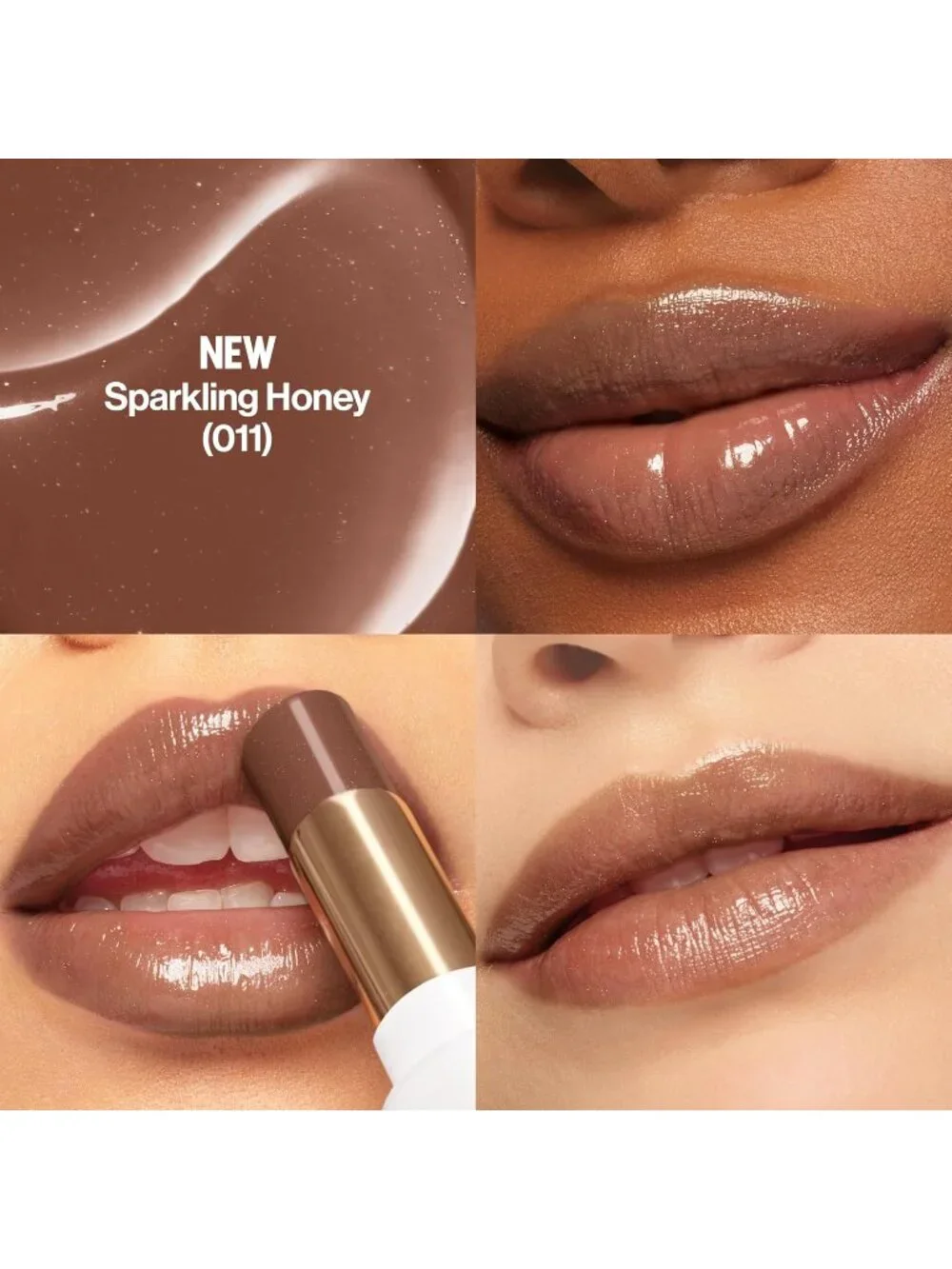 Revlon 011 Sparkling Honey Lustrous Glass Shine Balm Hydrating Tinted Lip Gloss